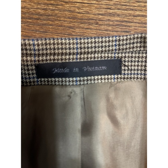 Lauren Ralph Lauren Men's Blazer 44R Brown Cream Herringbone Business - Picture 10 of 10